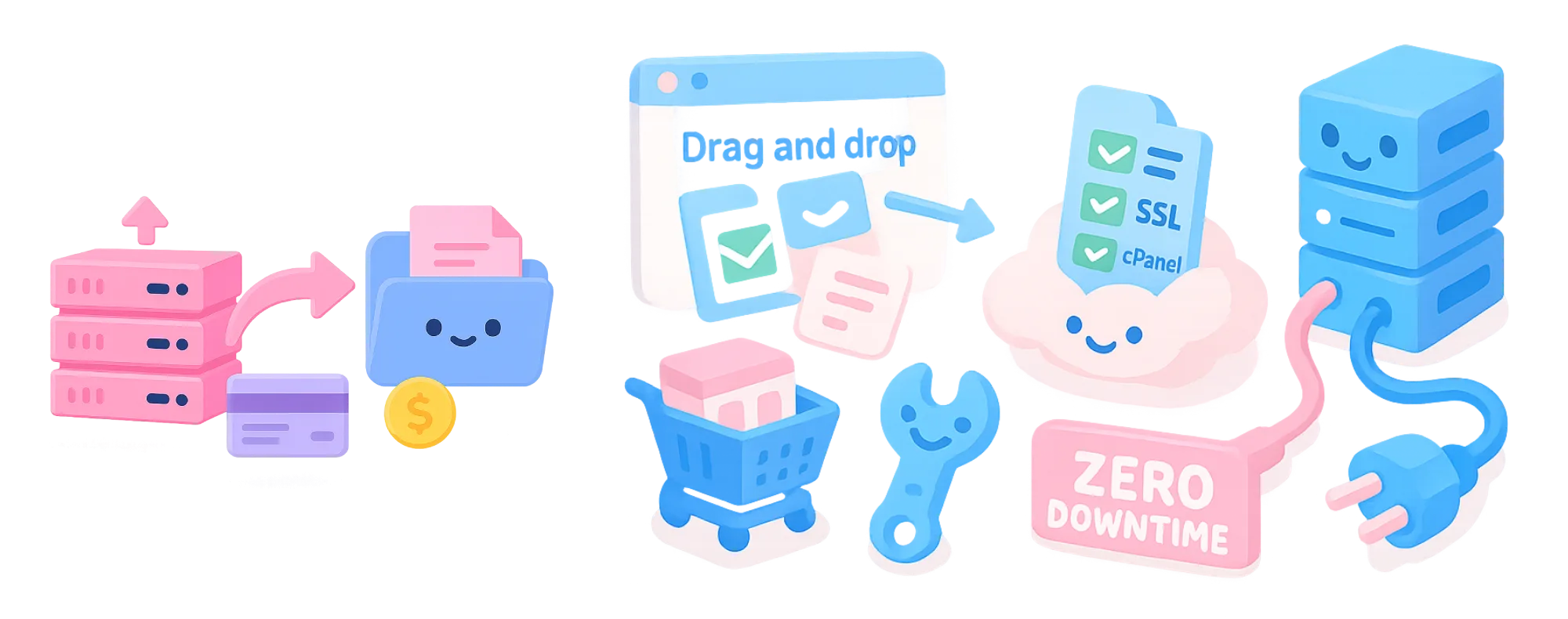 Reseller hosting illustration